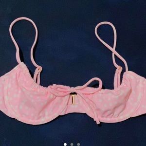 pink bikini top